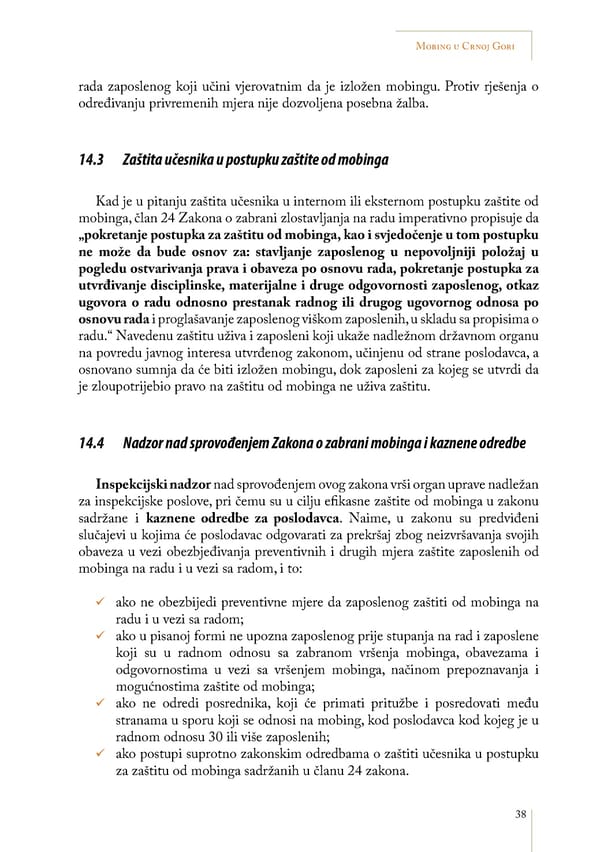 Mobbing and gender based discrimination in Montenegro by Irena Radovic - Page 49