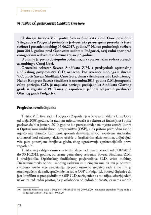 Mobbing and gender based discrimination in Montenegro by Irena Radovic - Page 86