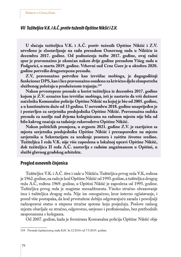 Mobbing and gender based discrimination in Montenegro by Irena Radovic - Page 90