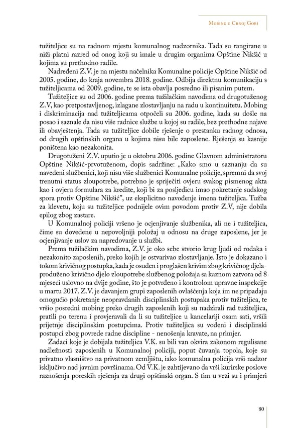 Mobbing and gender based discrimination in Montenegro by Irena Radovic - Page 91