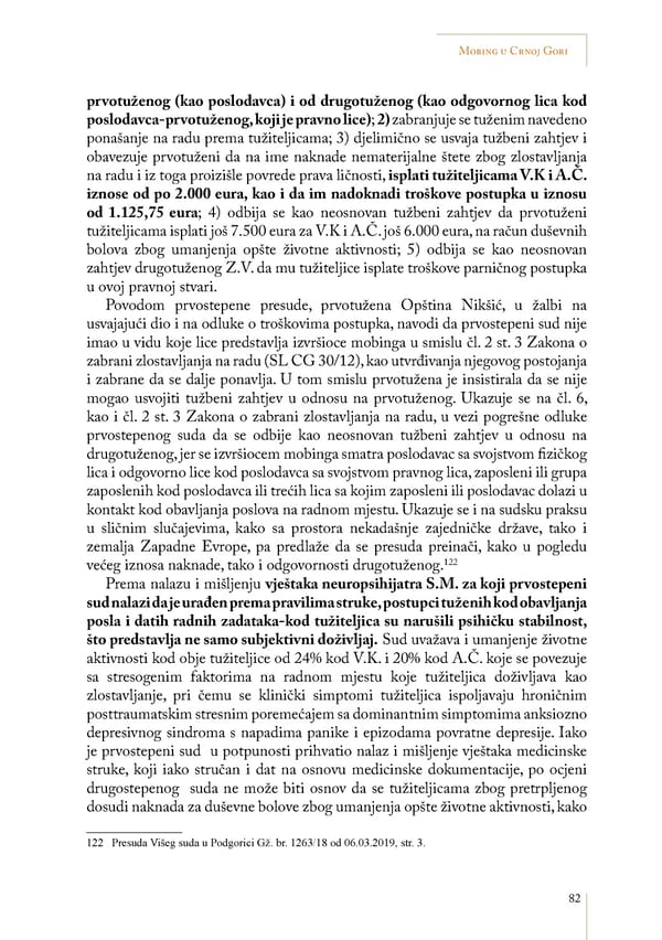 Mobbing and gender based discrimination in Montenegro by Irena Radovic - Page 93