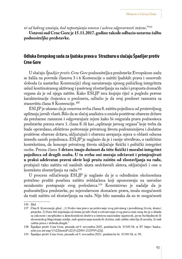 Mobbing and gender based discrimination in Montenegro by Irena Radovic - Page 103