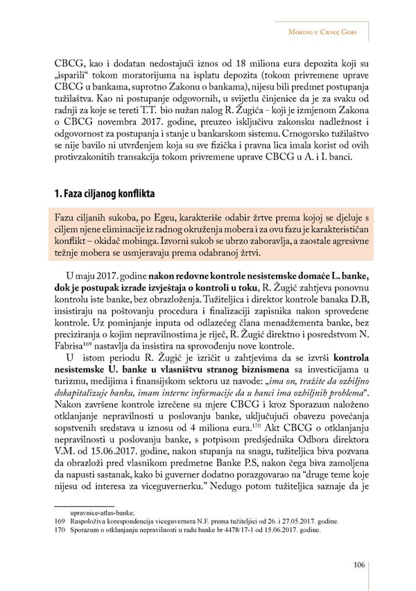 Mobbing and gender based discrimination in Montenegro by Irena Radovic - Page 117