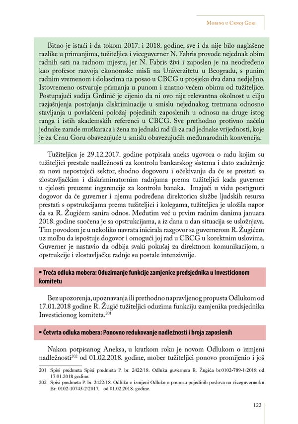 Mobbing and gender based discrimination in Montenegro by Irena Radovic - Page 133