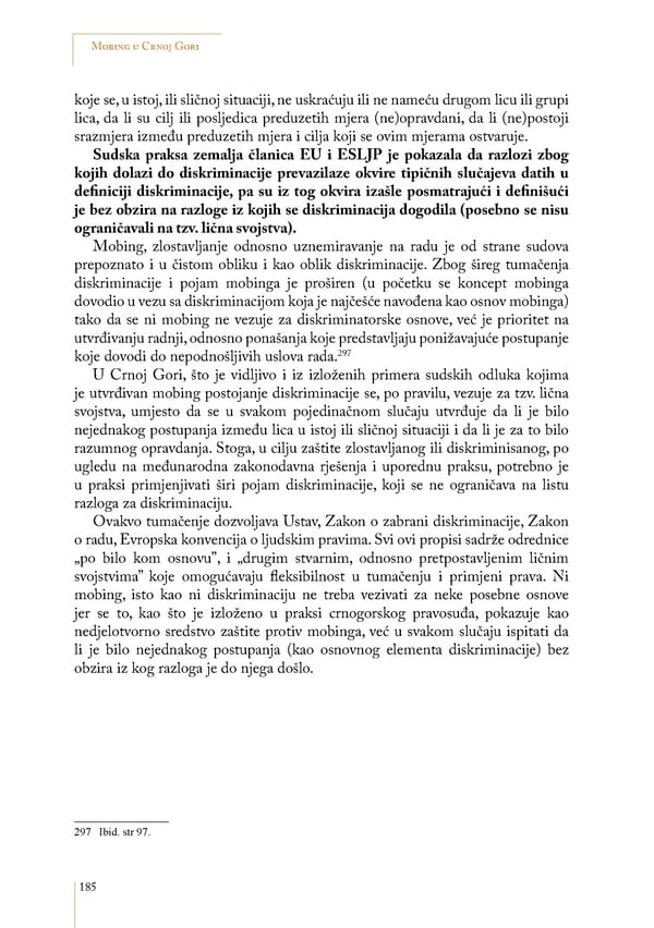 Mobbing and gender based discrimination in Montenegro by Irena Radovic - Page 196