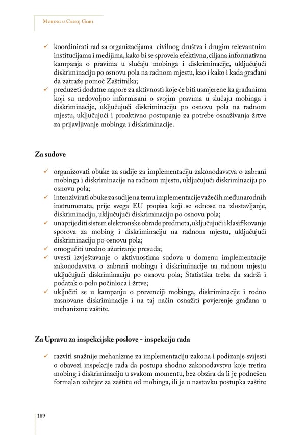 Mobbing and gender based discrimination in Montenegro by Irena Radovic - Page 200