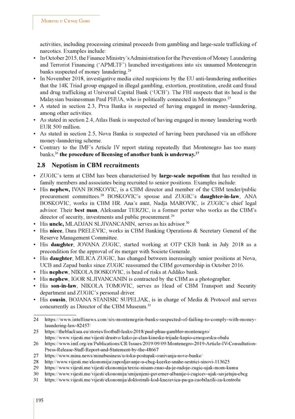 Mobbing and gender based discrimination in Montenegro by Irena Radovic - Page 206