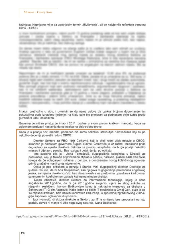 Mobbing and gender based discrimination in Montenegro by Irena Radovic - Page 210