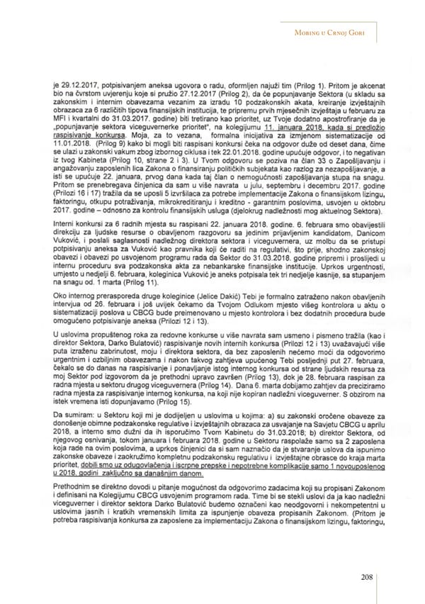 Mobbing and gender based discrimination in Montenegro by Irena Radovic - Page 219