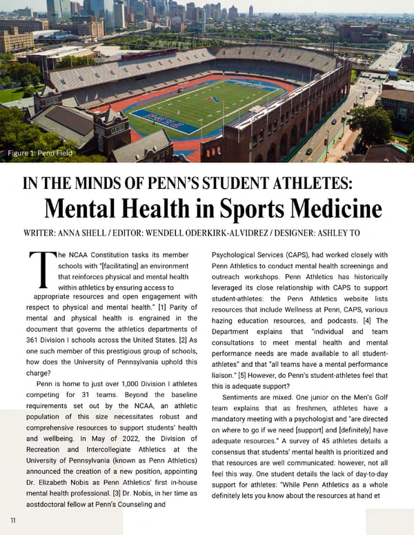 Penn Healthcare Review Fall 2023 Journal— Sports Medicine - Page 16