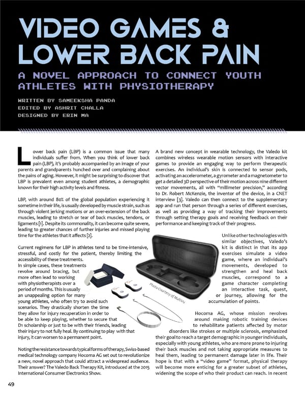 Penn Healthcare Review Fall 2023 Journal— Sports Medicine - Page 54