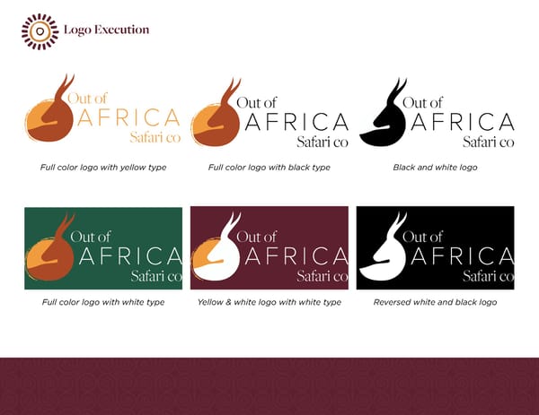 Out of Africa Safari Branding Guidelines - Page 6