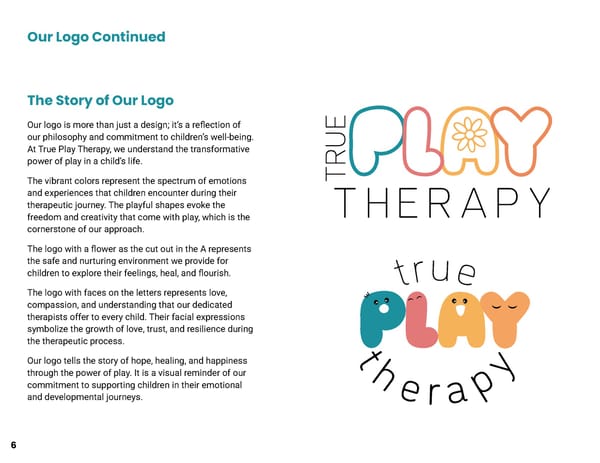 True Play Therapy BrandGuidelines - Page 6