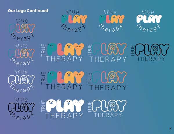 True Play Therapy BrandGuidelines - Page 7