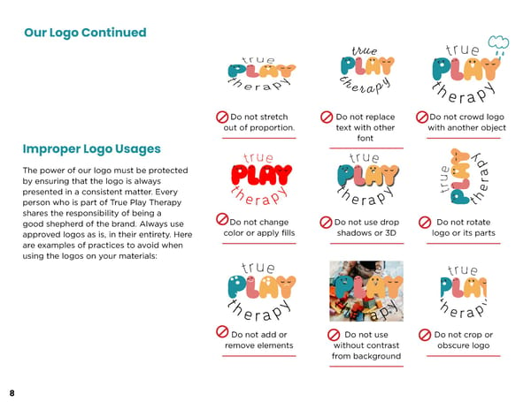 True Play Therapy BrandGuidelines - Page 8