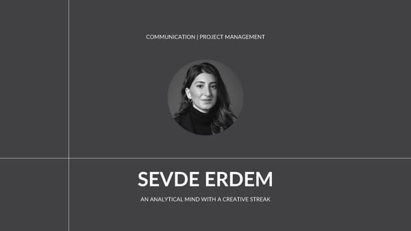 Portfolio Resume Sevde Erdem - Page 1