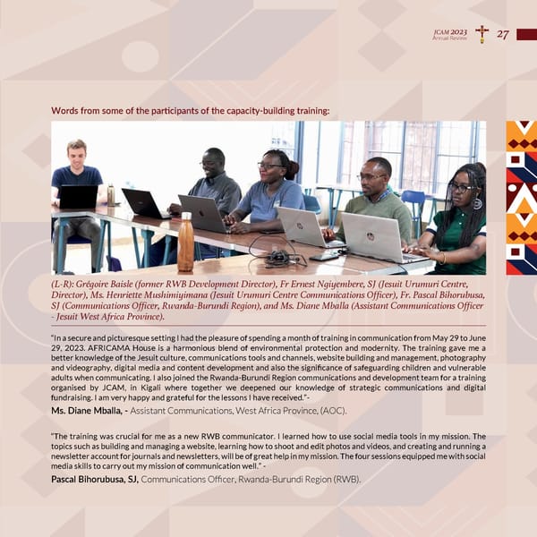 Jesuits Africa - Annual Review 2023 - Page 29