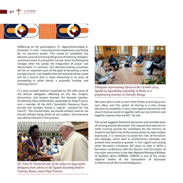 Jesuits Africa - Annual Review 2023 - Page 42