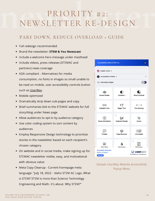 Communication Audit & Civil Influence for Idaho STEM Action Center - Page 30