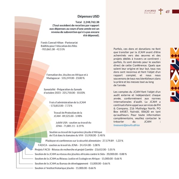 Conférence des Jésuites d'Afrique et de Madagascar Revue annuelle 2023 - Page 45