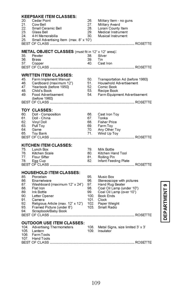 2024 Lorain County Fair Premium Book - Page 111