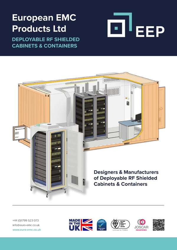 European EMC Products Ltd - Deployable RF Shielded Cabinets Containers & Containers Brochure - Page 1