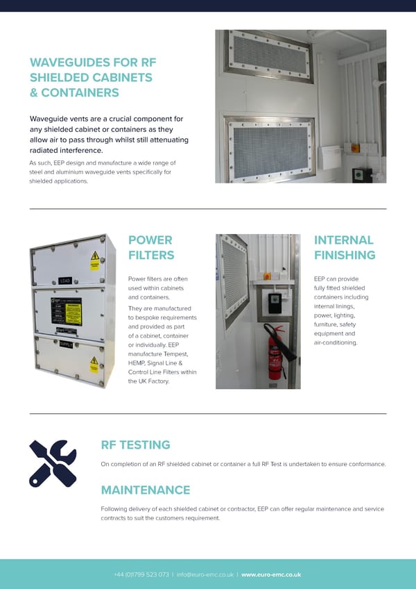 European EMC Products Ltd - Deployable RF Shielded Cabinets Containers & Containers Brochure - Page 5