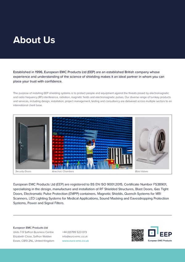 European EMC Products Ltd - Deployable RF Shielded Cabinets Containers & Containers Brochure - Page 6