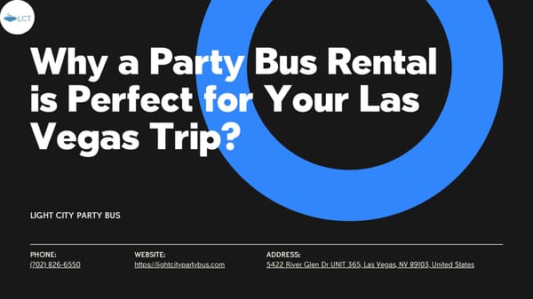 Why a Party Bus Rental is Perfect for Your Las Vegas Trip? - Page 1