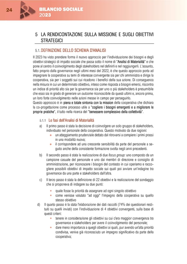 BILANCIO SOCIALE 2023-1 - Page 26