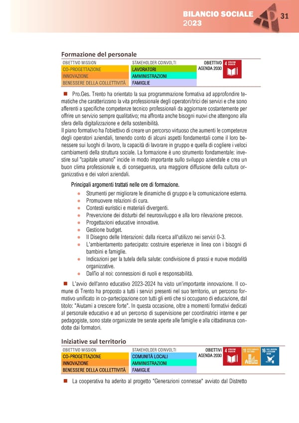 BILANCIO SOCIALE 2023-1 - Page 33