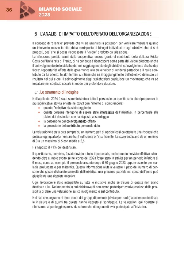 BILANCIO SOCIALE 2023-1 - Page 38