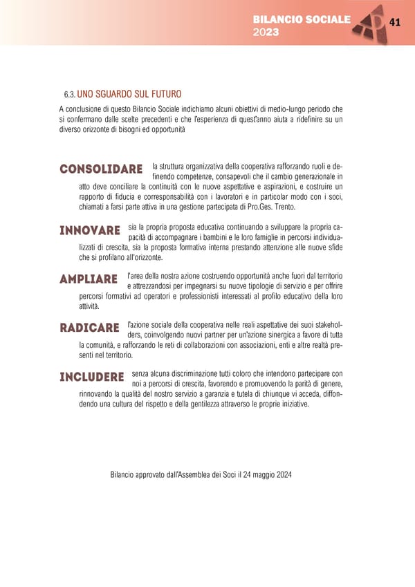 BILANCIO SOCIALE 2023-1 - Page 43