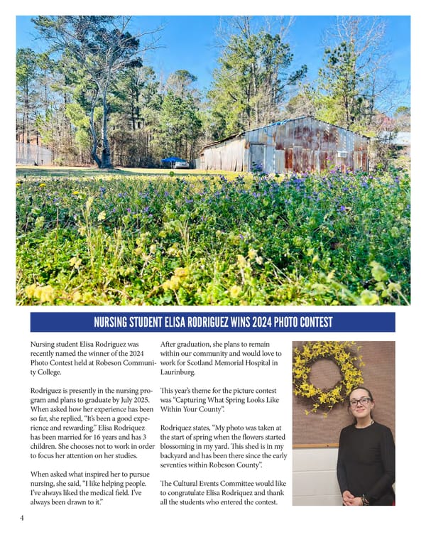 Fall 2024 edition of SOAR Magazine by Robeson Community College - Page 6