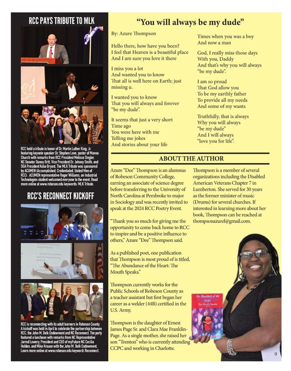 Fall 2024 edition of SOAR Magazine by Robeson Community College - Page 11