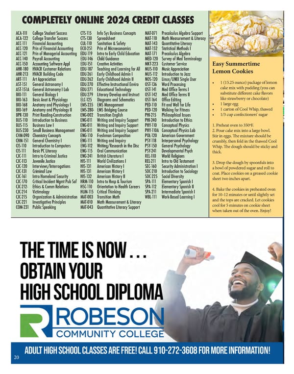 Fall 2024 edition of SOAR Magazine by Robeson Community College - Page 22