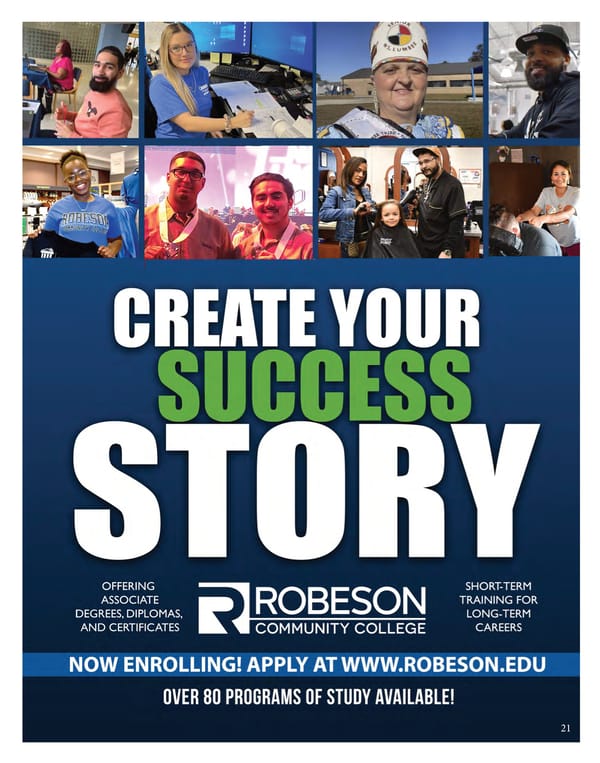 Fall 2024 edition of SOAR Magazine by Robeson Community College - Page 23