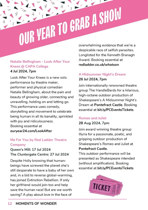 Our Year Programme 2 - July-December 2024 (Doorstep Discoveries) - Page 12