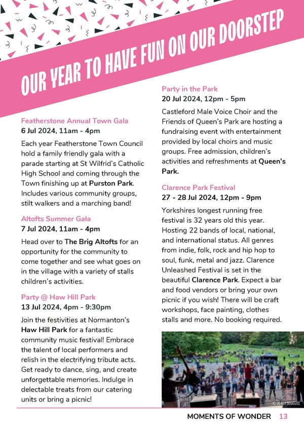 Our Year Programme 2 - July-December 2024 (Doorstep Discoveries) - Page 13