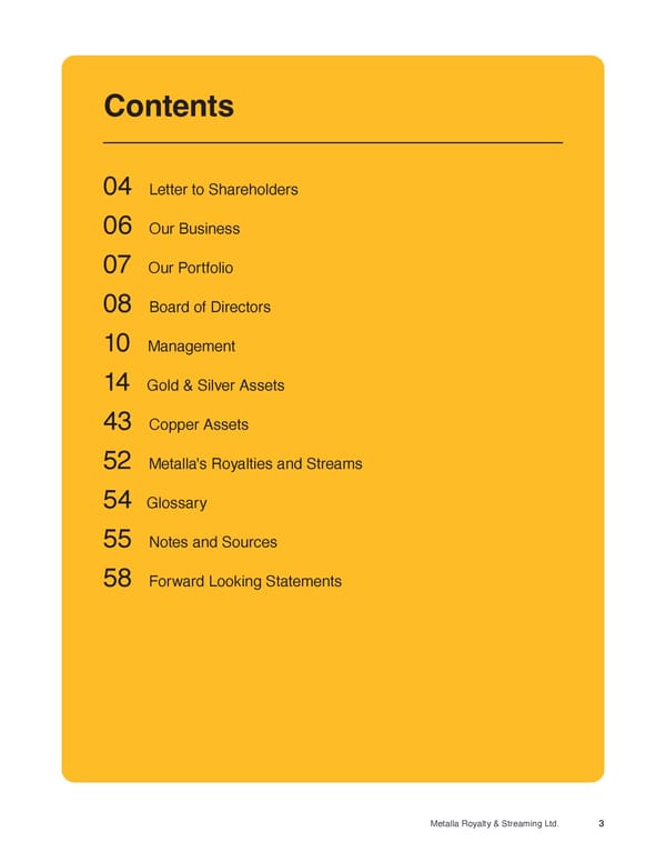 Metalla Asset Handbook  - Page 3