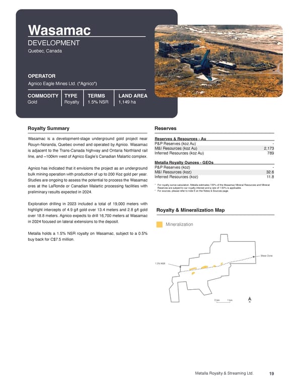 Metalla Asset Handbook  - Page 19