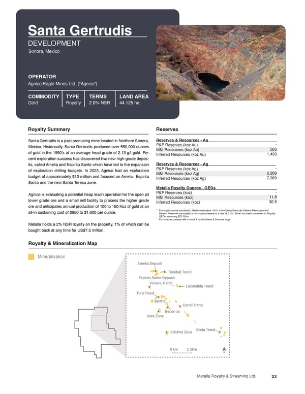 Metalla Asset Handbook  - Page 23