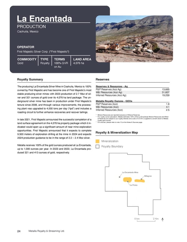 Metalla Asset Handbook  - Page 24