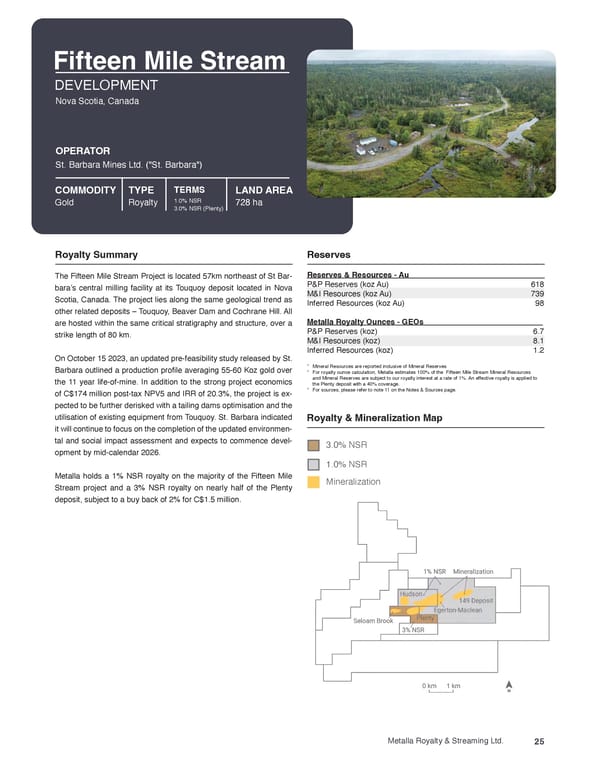 Metalla Asset Handbook  - Page 25