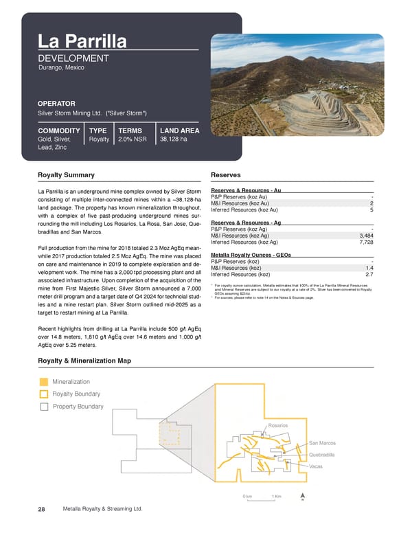 Metalla Asset Handbook  - Page 28