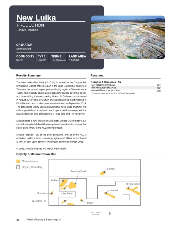 Metalla Asset Handbook  - Page 36