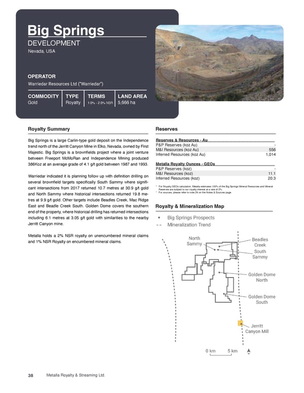 Metalla Asset Handbook  - Page 38