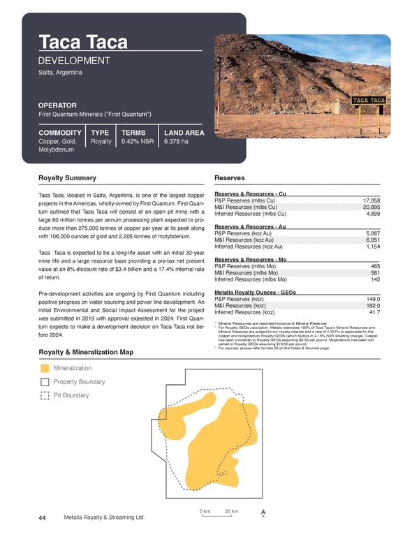 Metalla Asset Handbook  - Page 44