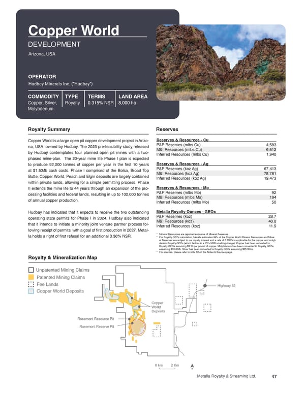 Metalla Asset Handbook  - Page 47