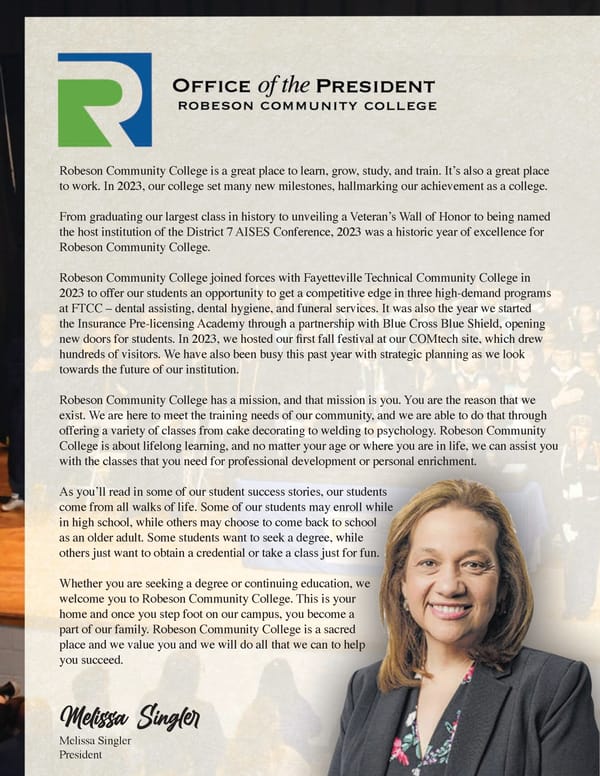 2023 Annual Report for Robeson Community College - Page 2